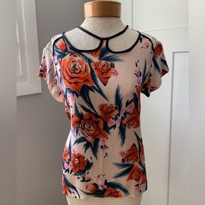 Corey Lynn Calter silk rose top